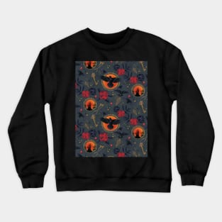 Gothic Ravens & Roses Crewneck Sweatshirt